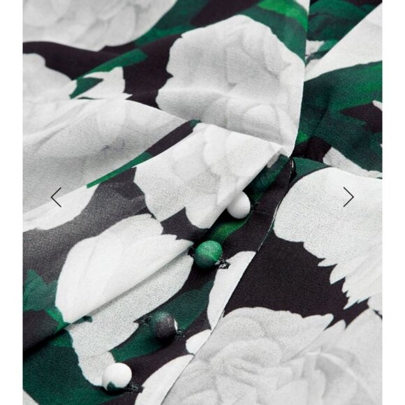 THE KOOPLES Short Printed Multi Long Sleeve Dress Size XS Cocktail NWOT - Picture 14 of 15